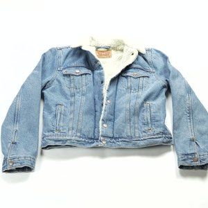 Levi's Sherpa Lined Denim Jacket Medium Womens